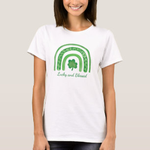 Camiseta Día De Lucky And Blessicks-St Patricks-Irish-Shamr