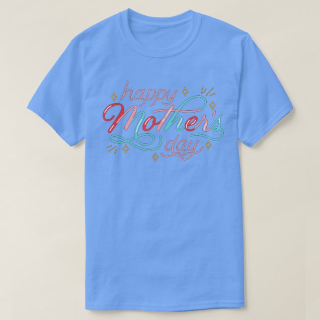 Camiseta día de madres felices (Diseño del anverso)
