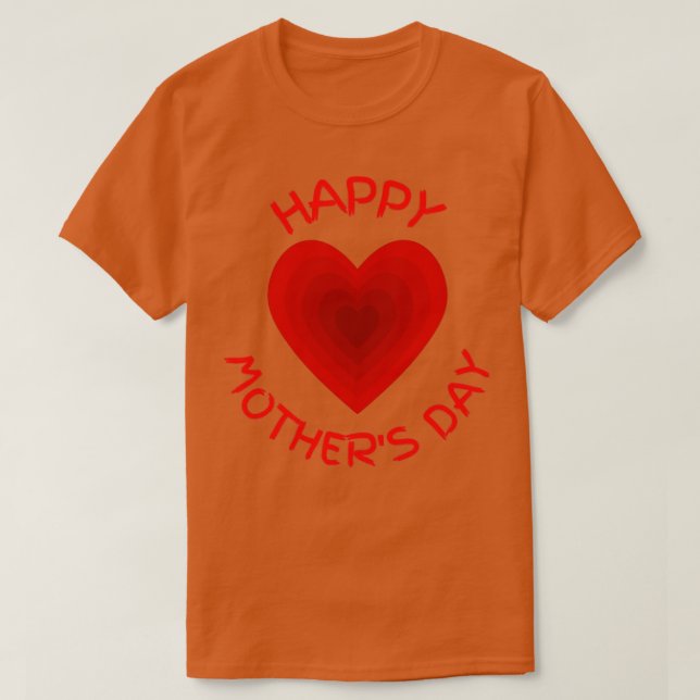 Camiseta Día de madres felices 7 (Diseño del anverso)