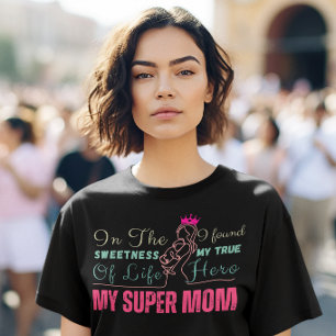 Camiseta Día de mi súper mamá Cumpleaños de madre