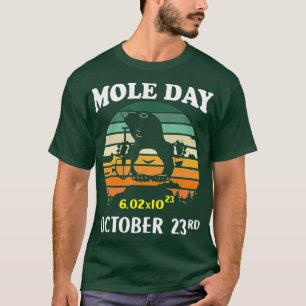Camiseta Día De Mole Avogadros Número Octubre 23 Regalo Par