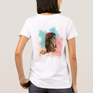 Camiseta Día de Muertos Calavera de Azúcar La Catrina Mujer