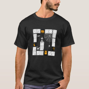 Camiseta Día de Muertos Dominó Halloween Truco o Trato Domi
