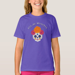 Camiseta Día de Muertos Floral Skull - Familia Personalizab