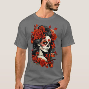 Camiseta Día de Muertos La Catrina Muertos 3 Mujeres