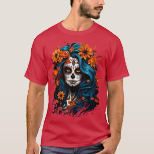 Camiseta Día de Muertos La Catrina Muertos Mujeres 1