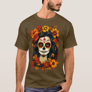 Camiseta Día de Muertos La Catrina Muertos Mujeres 8