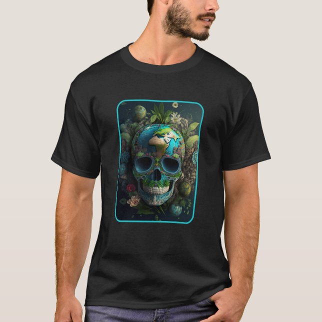 Camiseta Dia De Muertos Madre Tierra Muerte Mujeres Floral  (Anverso)