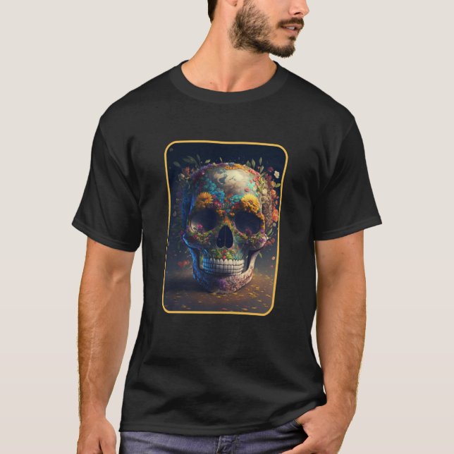 Camiseta Dia De Muertos Mother Earth Dead Women Floral Suga (Anverso)