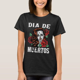 Camiseta Día de Muertos Sugar Skull Disfraz de Halloween