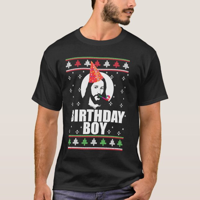 Camiseta DÍA DE NACIMIENTO CHICO JESÚS Navidades feos Sweat (Anverso)