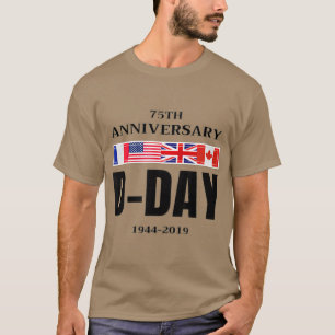 Camiseta Día de Normandía Aterrizaje 75 Aniversario Hombres