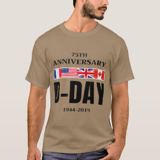Camiseta Día de Normandía Aterrizaje 75 Aniversario Hombres
