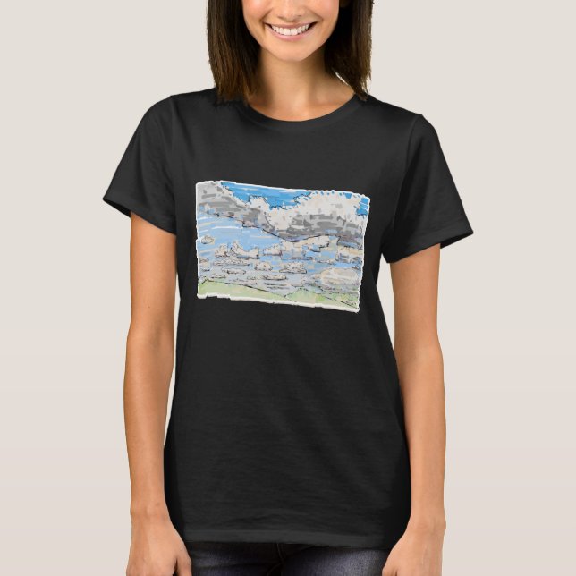 Camiseta Día de nubes (Anverso)