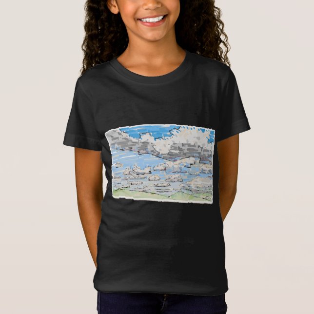 Camiseta Día de nubes (Anverso)