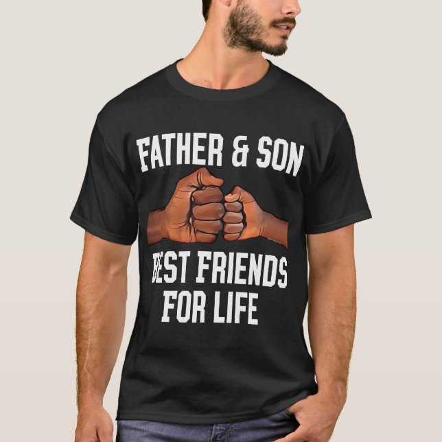 Camiseta Día de padres afroamericano de los hombres negros (Anverso)