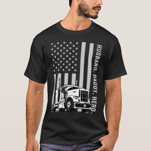 Camiseta Día de padres de la bandera americana del (Anverso)