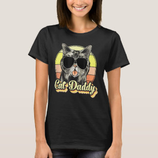 Camiseta Día de papá padre del gato del gato mejor gato