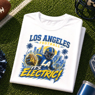 Camiseta Día de partido de fútbol de Los Ángeles ¡Es eléctr