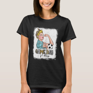 Camiseta Día de partido de fútbol femenino de blanquear vib