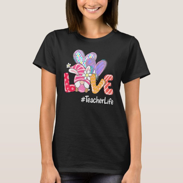 Camiseta Día de Pascua Amor Vida del profesor Pascua Cacerí (Anverso)