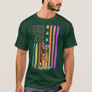 Camiseta Día de Pascua Bandera de Huevos Estadounidenses Pa