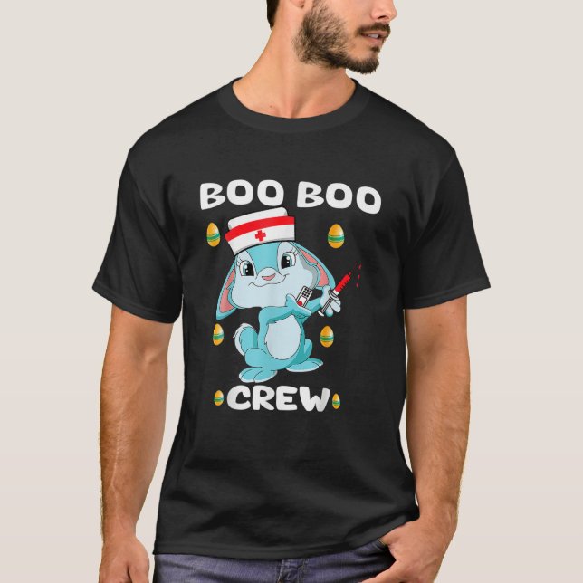 Camiseta Día de Pascua Boo Boo Crew Nurse Bunny Eggys Graci (Anverso)