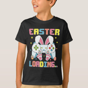Camiseta Día de Pascua Bunny Easter Cargando Videojuego Boy
