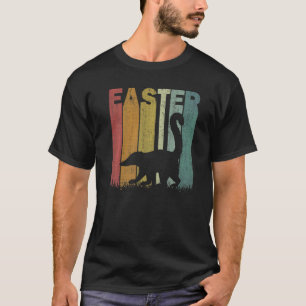 Camiseta Día de Pascua Coati Retro Gráfica Gracioso Costum