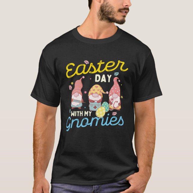Camiseta Día de Pascua con mi Gnomies Stethoscopes Nurse Eg (Anverso)