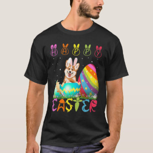 Camiseta Día de Pascua Corgi Perro Coincidencia Familia Cut