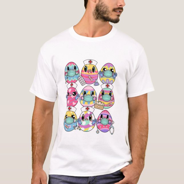 Camiseta Día de Pascua de los Huevos de Conejo (Anverso)