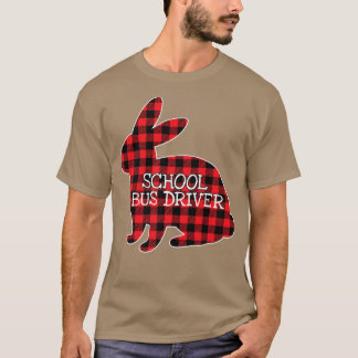 Camiseta Día de Pascua Disfraz Red Plaid Bunny Graphic Scho