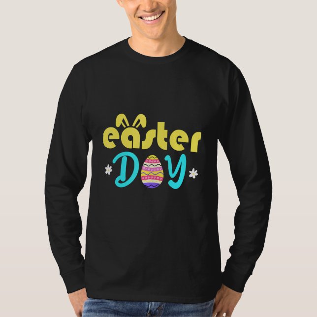 Camiseta Día de Pascua Divertido Conejo Conejo Conejo Conej (Anverso)