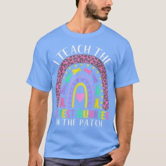 Camiseta Día De Pascua Enseño Los Conejitos Más Cuidadosos 