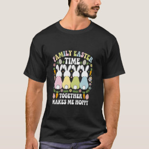 Camiseta Día de Pascua familiar con conejo de Pascua Equipo