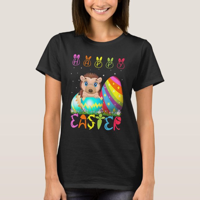 Camiseta Día de Pascua Hedgehog Mateo Familia Cute Easter C (Anverso)