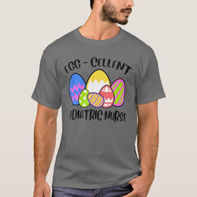Camiseta Día de Pascua Huevo Celent Nurs Pediátrica Conejo  (Anverso)