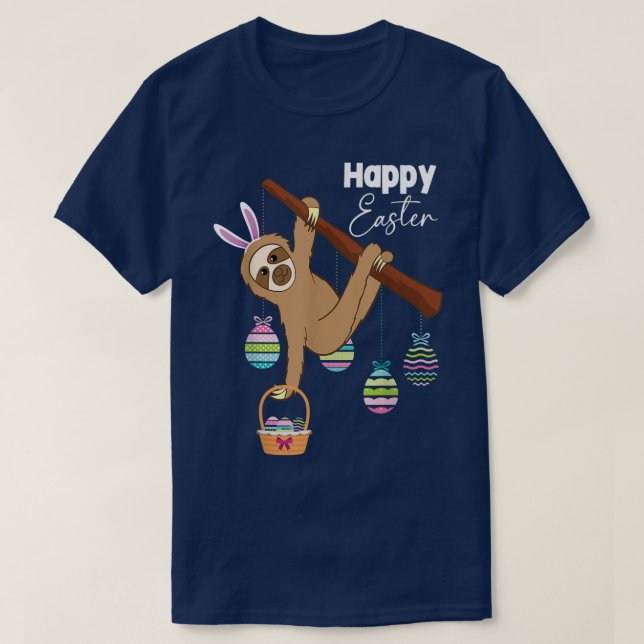 Camiseta Día de Pascua Huevos Caza Pascua Esmosa Conejuela (Diseño del anverso)