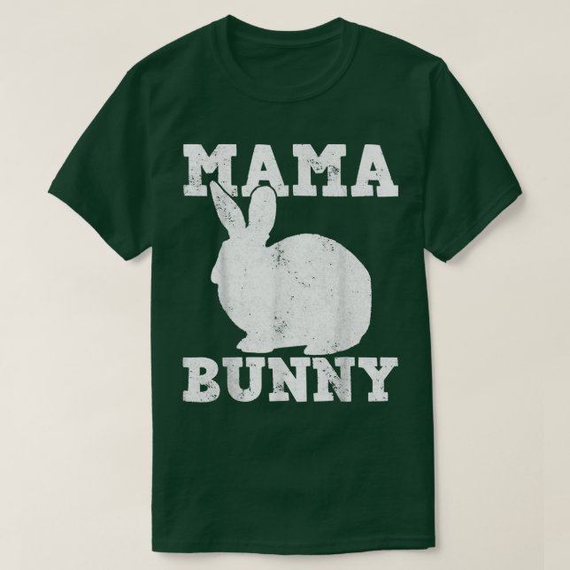 Camiseta Día de Pascua Mamá Mamá Conejo Conejo Conejo (Diseño del anverso)