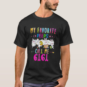 Camiseta Día de Pascua Mis Pee Favorito Me Llaman Gigi Pasc
