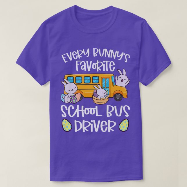 Camiseta Día de Pascua para Conductor de Autobús Escolar Fa (Diseño del anverso)