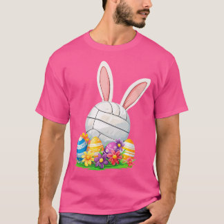 Camiseta Día de Pascua para Conejo de Voleibol de Pascua