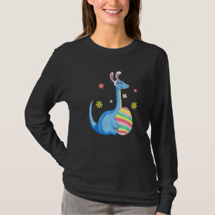 Camiseta Día De Pascua Para Rex Dino Rabbit Oars Con Huevos