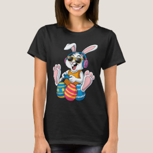 Camiseta Día de Pascua Rabbit Gamer divertidos juegos de vi