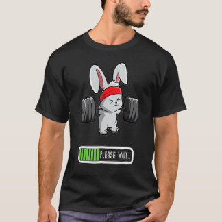 Camiseta Día de Pascua Rabbit Halterofilia Levantamiento mo
