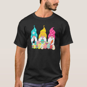 Camiseta Día de Pascua Tee Tres Gnomes De Pascua Pastel Pri