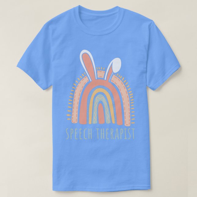 Camiseta Día de Pascua Terapia de Discurso de Flores SLP 1 (Diseño del anverso)