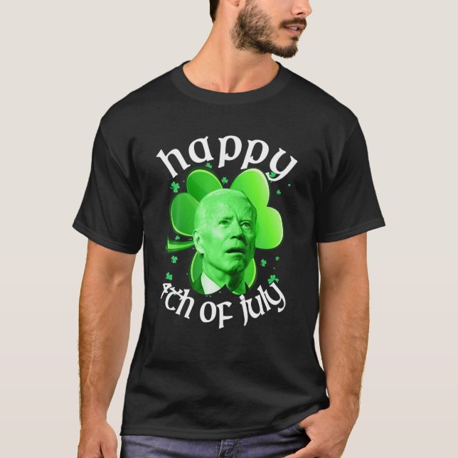 Camiseta Día de Patrick contra Biden Feliz 4 De Julio Biden (Anverso)
