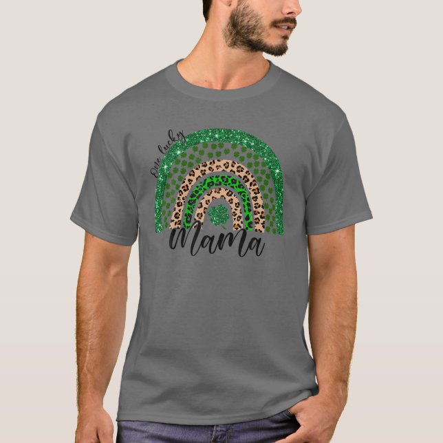 Camiseta Día de Patrocinadores del Leopardo Arcoiris de una (Anverso)